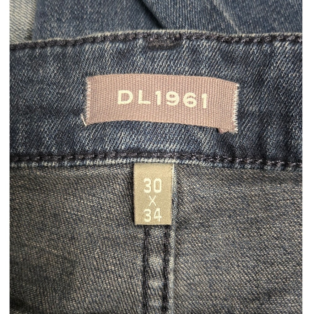 DL1961 Avery Modern Straight Jeans Dark Wash Indigo Denim‎ Men's Size 30x34 - Picture 3 of 9